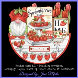 STRAWBERRIES & CREAM rocker card