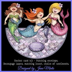 MERMAZING MERMAIDS rocker card