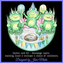 HOPPY BIRTHDAY rocker card