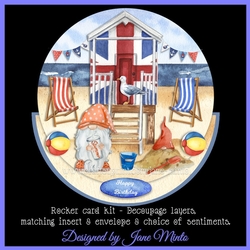 BY THE SEASIDE rocker card