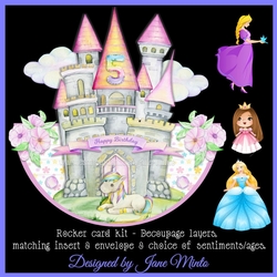 PRINCESS CASTLE rocker card