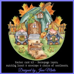 AUTUMN GNOMES rocker card