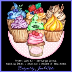 CUPCAKE HEAVEN rocker card