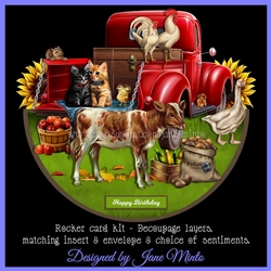 HARVEST TIME rocker card