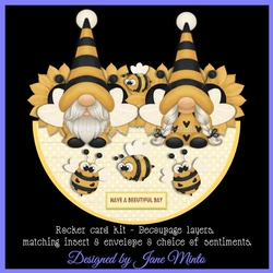 BUSY BEES rocker card