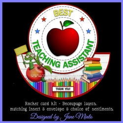 TEACHING ASSISTANT rocker card