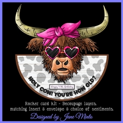 HOLY COW rocker card