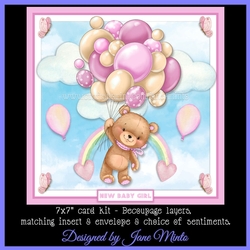 TEDDY BALLOONS - GIRL