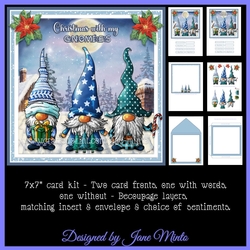 CHRISTMAS GNOMIES - BLUE