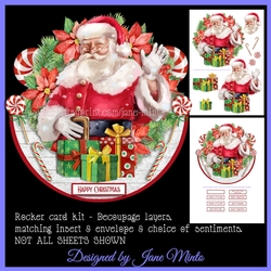 JOLLY SANTA rocker card