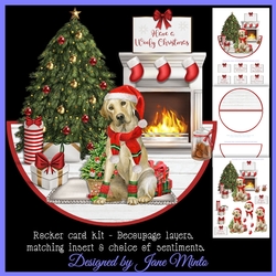 WOOFY CHRISTMAS rocker card