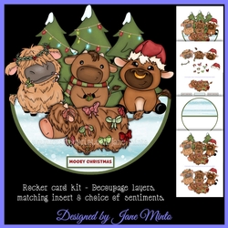 CHRISTMAS ON THE FARM rocker card