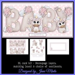 BABY GIRL - DL CARD KIT