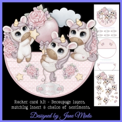 UNICORNS rocker card