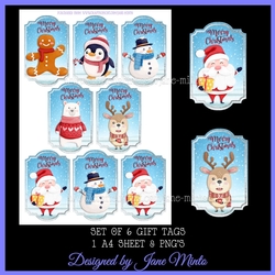 GIFT TAGS - CHRISTMAS SET