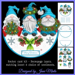 BLUE CHRISTMAS - ROCKER CARD
