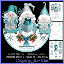SNOWFLAKE GNOMES - ROCKER CARD