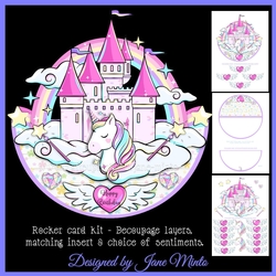UNICORN CASTLE - ROCKER CARD