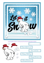 LET IT SNOW - SNOWMAN