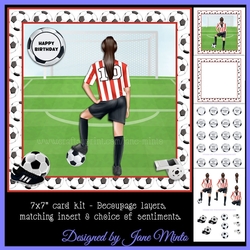WOMENS FOOTBALL - RED & WHITE