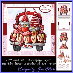 LOVE TRUCK GNOMES mini kit