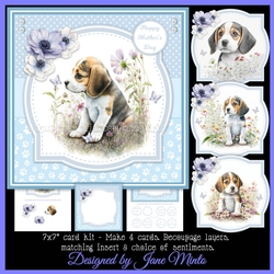 BEAGLES kit - make 4 cards