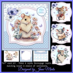 PRETTY MICE 2 - Valentines, Birthday, Mothers Day