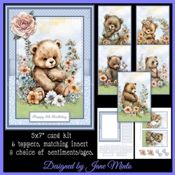 FLOWER BEARS 5x7