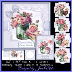 PINK AND PRETTY FLOWER JARS