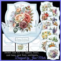 BIRTHDAY FLOWERS  rocker card