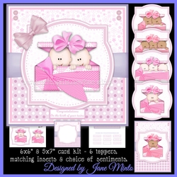 NEW BABY GIRL toppers