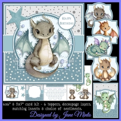 5X7 & 6X6 - LITTLE DRAGONS