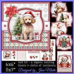 POODLES AT CHRISTMAS