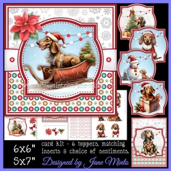 DACHSHUNDS AT CHRISTMAS