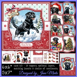 BLACK LABRADORS CHRISTMAS BUMPER KIT