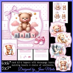 NEW BABY BEARS bumper kit - with decoupage