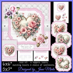 SHABBY CHIC HEARTS - valentines, anniversary, birthday, mothers day