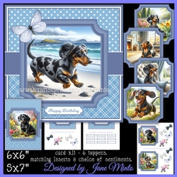 DACHSHUNDS topper set