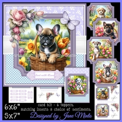 SPRING FLOWER PUPPY BASKETS