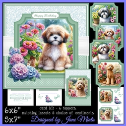 FLOWER DOGS SET 1