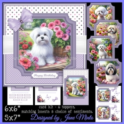 FLOWER DOGS SET 2