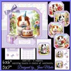 BIRTHDAY GUINEA PIGS - toppers