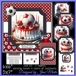 FOOTBALL CAKES RED - request