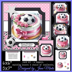 FOOTBALL CAKES - pink