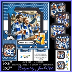 FOOTBALL FANS blue