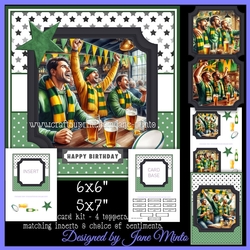 RUGBY FANS - GREEN & GOLD