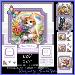 RAINBOW FLOWER CATS