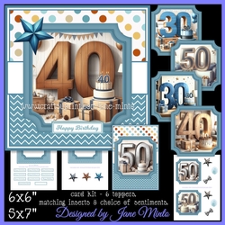BIRTHDAY NUMBERS 30, 40, 50 - men - REQUEST