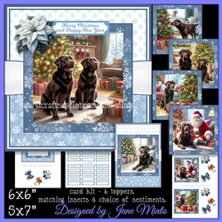 CHOCOLATE LABRADORS CHRISTMAS - REQUEST