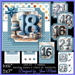 BIRTHDAY NUMBERS 16, 18, 21